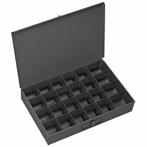 Durham 102 - 95 - D960 Compartment Drawer 18 3/8 in x 12 1/2 in x 3 1/8 in, 24 Compartments, 0 Dividers, Gray, Piano - ZenverasKV1A793