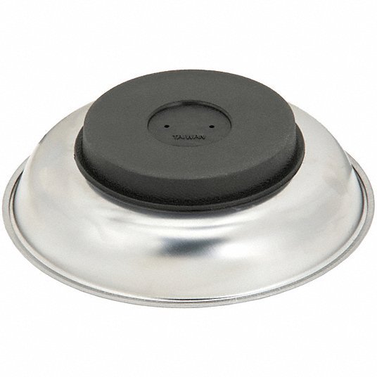 KVM Tools KV1EJZ2 Magnetic Parts Tray Round Tray, 1 1/2 in Ht, 6 in Dia - ZenverasKV1EJZ2