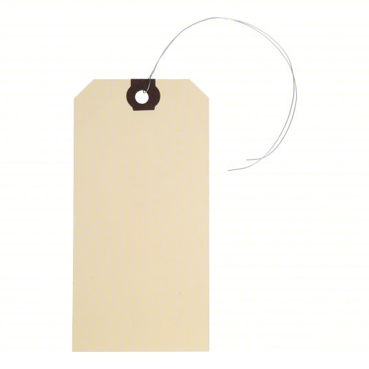 KVM Tools KV1GYN9 Blank Shipping Tag #5, 4 3/4 in Tag Ht, 2 3/8 in Tag Wd, 13 Points, Manila, Paper, 1,000 PK - ZenverasKV1GYN9