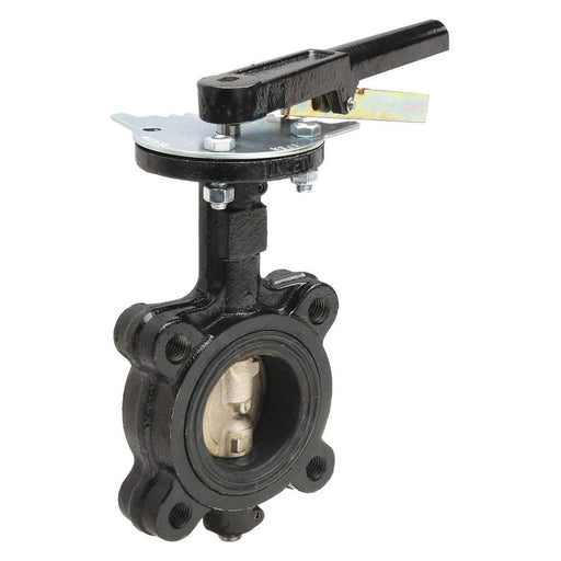 Milwaukee ML222B 3 Butterfly Valve 3 in Pipe Size, Concentric, 200 psi Max. Pressure (CWP), Lug, Lever - ZenverasKV1JBH5