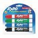 Expo 80174 Dry Erase Marker Set Chisel, Capped, Assorted, Original, Black/Blue/Green/Red, 4 PK - ZenverasKV1JU97