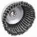Weiler 93398 Cup Brush Twisted Steel, 5 in Dia, 0.023 in Fill Dia, 5/8" - 11 Arbor - ZenverasKV4F714