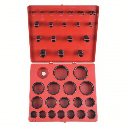 KVM Tools 1RGZ3 O - Ring Assortment SAE, Buna N, 485 Pieces, 37 # of Sizes, 70 Shore A - ZenverasKV1RGZ3