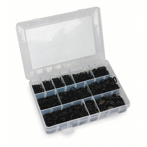 KVM Tools KV1RGZ5 O - Ring Assortment SAE, Buna N, 1,050 Pieces, 12 # of Sizes, 70 Shore A - ZenverasKV1RGZ5