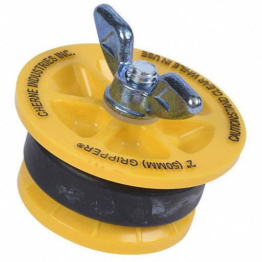 Cherne 270229 Pipe Plug Wing Nut, End of Pipe, For 2 in Pipe, Natural Rubber Plug - ZenverasKV1VNF5