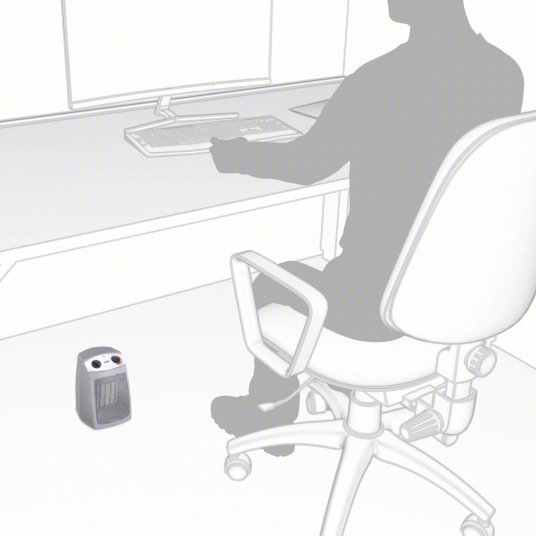 KVM Tools KV1VNW9 Portable Electric Heater 650W/1000W/1500W, 2218/3412/5118 BtuH Heating Capacity, Gray - ZenverasKV1VNW9