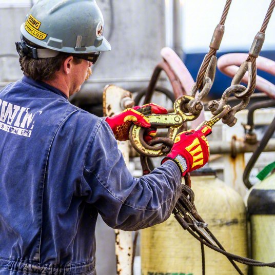 Kong KRC5 - 04 - L Mechanics Gloves L (9), Riggers Glove, Synthetic Leather with Silicone Grip, Palm Side, 1 PR - ZenverasKV20JE89