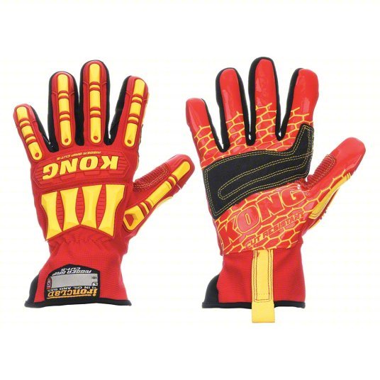 Kong KRC5 - 04 - L Mechanics Gloves L (9), Riggers Glove, Synthetic Leather with Silicone Grip, Palm Side, 1 PR - ZenverasKV20JE89