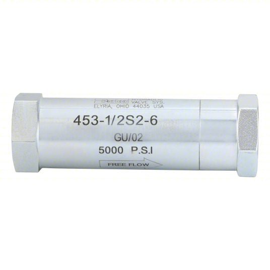 Parker 453 - 1/2S2 - 6 Hydraulic Check Valve 5,000 psi, 1/2 in, NPT - ZenverasKV20JR51