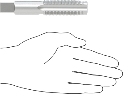 McMaster 2521A671 Uncoated High - Speed Steel Tap Taper Chamfer, 1" - 12 Thread Size, 2 - 1/2" Thread Length - ZenverasKV2521A671