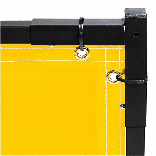 Steiner 534HD - 6X8 Welding Screen Vinyl, 6 ft Ht, 8 ft Wd, Yellow, 1 in Frame, Yellow - ZenverasKV5KNL6