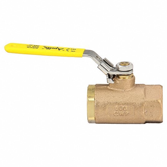 Apollo 7010527 Manual Two - Way Ball Valve 1 in, Bronze, Straight, FNPT x FNPT, 600 psi Max. Pressure (CWP) - ZenverasKV2EEJ5