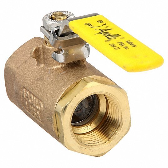Apollo 7010527 Manual Two - Way Ball Valve 1 in, Bronze, Straight, FNPT x FNPT, 600 psi Max. Pressure (CWP) - ZenverasKV2EEJ5