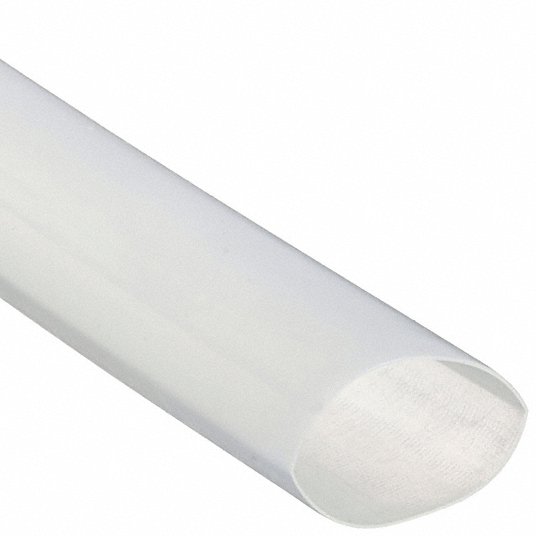 3M FP301 - 1 - 48" - CLEAR - 24 PCS Heat Shrink Tubing 1 in I.D. Before Shrinking, 0.5 in I.D. After Shrinking, 4 ft Lg, 2:1, 24 PK - ZenverasKV2GCF4