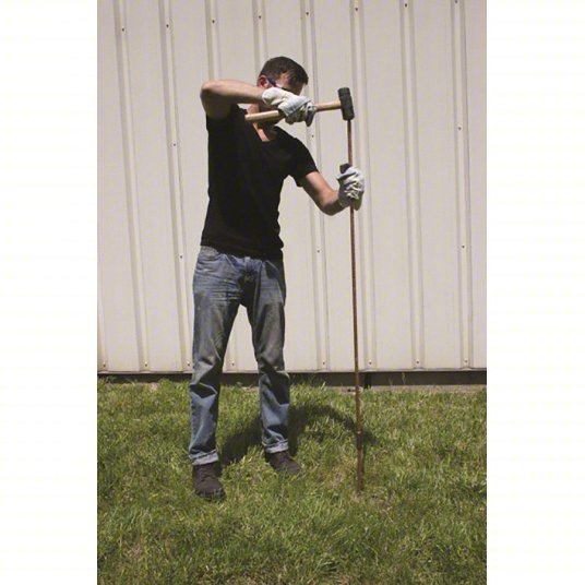 Nvent Erico 615880 Pointed End Ground Rod 5/8 in Dia, 8 ft Overall Lg, Copper Bonded Steel - ZenverasKV2KXL8