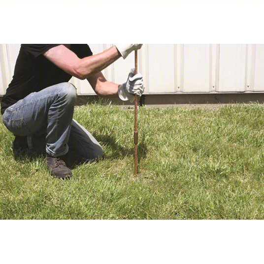Nvent Erico 615880 Pointed End Ground Rod 5/8 in Dia, 8 ft Overall Lg, Copper Bonded Steel - ZenverasKV2KXL8