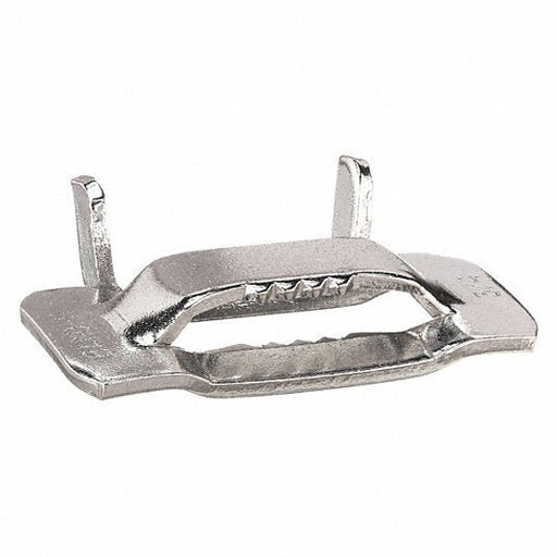 Band - It GRC256 Strapping Buckle Fits 3/4 in Strap Wd, 201 Stainless Steel, Flat, Std Duty, 50 PK - ZenverasKV2LNT5