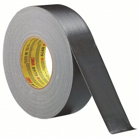 3M 8979 Duct Tape: Clean Removal, Heavy Duty, 2 in x 60 yd, Black, Continuous Roll, Pack Qty: 1 - ZenverasKV15F807