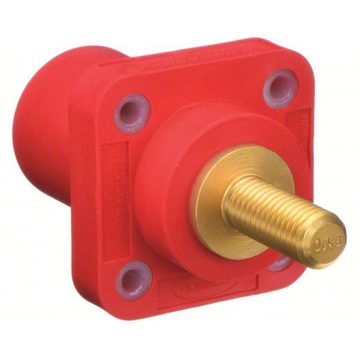 Hubbell HBLMRSR Receptacle For Female Connectors, 400A, Straight, Red, Square, Through Hole Mounting - ZenverasKV2XB72