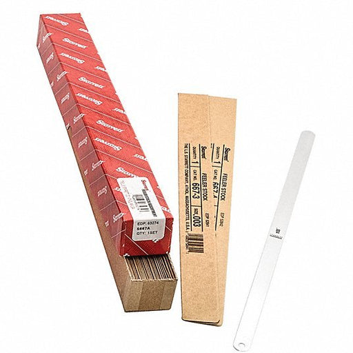 Starrett S667A Loose - Leaf Feeler Gauge Set Inch, 32 Feeler Blades, 0.0005 - 0.030 in, 12 in Blade Lg - ZenverasKV2ZVE6