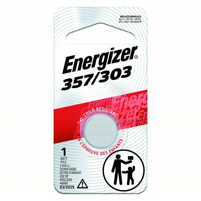Energizer 357BPZ Button Cell Battery 357 Battery Size, Silver Oxide, 138 mAh Capacity, 1.5V DC - ZenverasKV45EJ87