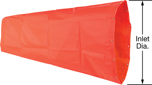McMaster 3836K14 High - Velocity Windsock with 18" Inlet Diameter - ZenverasKV3836K14