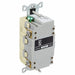 Hubbell GFRTW20I GFCI Receptacle Duplex, Ivory, 5 - 20R, 20 A, 125V AC, 2 Pole / 3 Wire, Screw Terminals - ZenverasKV39EA82