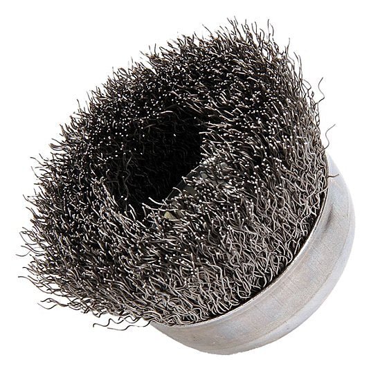 Weiler 93243 Cup Brush Crimped Steel, 3 in Dia, 0.014 in Fill Dia, 5/8" - 11 Arbor - ZenverasKV3AC13
