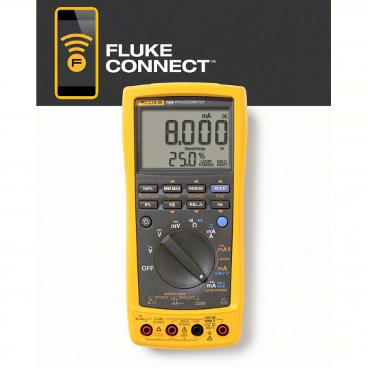 FLUKE - 789 Process Calibrator Multimeter, AC Current/AC Volt/Continuity/DC Volt/Diode/Freq - ZenverasKV3MU89
