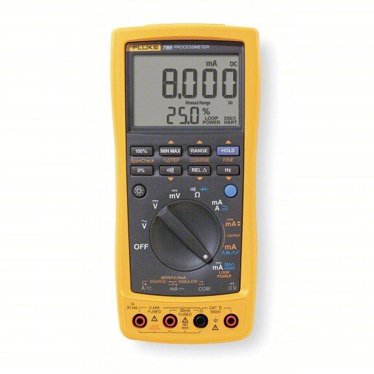 FLUKE - 789 Process Calibrator Multimeter, AC Current/AC Volt/Continuity/DC Volt/Diode/Freq - ZenverasKV3MU89