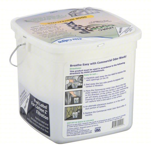 Nu - Calgon 61061 System Odor Neutralizer ClenAir Original, 8.5 lb Pail, 2,500 sq ft, Fresh, White - ZenverasKV40TC98