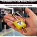 Master Lock 410YLW Lockout Padlock Keyed Different, Thermoplastic, Std Body Body Size, Metal, Yellow - ZenverasKV4FG05