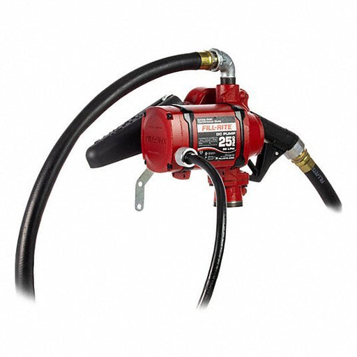 Fill - Rite NX25 - DDCNB - AA Fuel Transfer Pump with Hose & Nozzle, Bung, 25 gpm Max. Flow Rate, 24V DC, Auto - ZenverasKV429J11