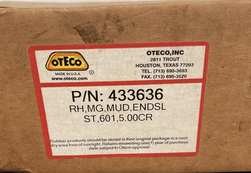 Oteco 433636 End Seals (Set) F/ MG - 600 Mud Guard, 5” OD Drill Pipe - ZenverasKV433636