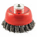 KVM Tools 66254442950 Cup Brush Twisted Steel, 2 3/4 in Dia, 0.02 in Fill Dia, 3/8" - 24 Arbor - ZenverasKV443M66