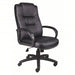 KVM Tools KV452R17 Office Chair Black, Leather Material, 30 in Back Ht, 20 1/2 in Seat Wd, Black Frame - ZenverasKV452R17