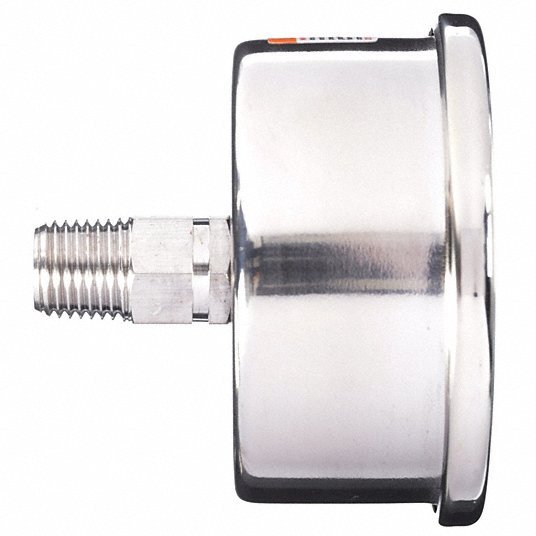 KVM Tools KV4CFR8 Commercial Pressure Gauge 0 psi / Hg to 200 psi, 2 1/2 in Dial, 1/4 in NPT Male - ZenverasKV4CFR8