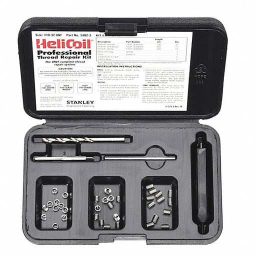 Heli - Coil 5402 - 4 Thread Repair Kit Tanged Tang Style, Free - Running, 1/4" - 28 Thread Size, Stainless Steel - ZenverasKV4DCD7