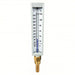 KVM Tools KV4PRU1 Compact Industrial Glass Thermometer, 6 in Scale Lg, Bottom, Brass, Straight - ZenverasKV4PRU1