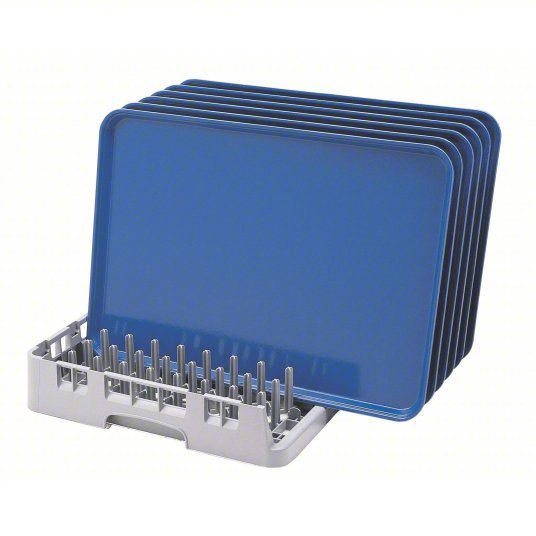 Cambro CAOETR314151 Open End Tray Rack 19 3/4 in Overall Lg, 19 3/4 in Overall Wd, 3 1/4 in Overall Ht, Gray - ZenverasKV4UJK2