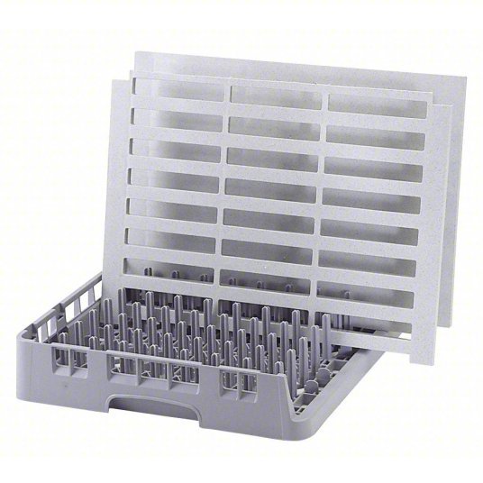 Cambro CAOETR314151 Open End Tray Rack 19 3/4 in Overall Lg, 19 3/4 in Overall Wd, 3 1/4 in Overall Ht, Gray - ZenverasKV4UJK2