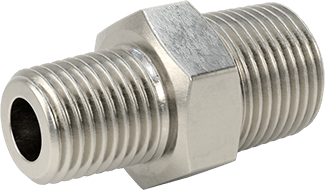 McMaster 51205K133 Extreme - Pressure 316 Stainless Steel Pipe Fitting Straight Reducer with Hex Body, 3/8 x 1/4 NPTF Male - ZenverasKV51205K133