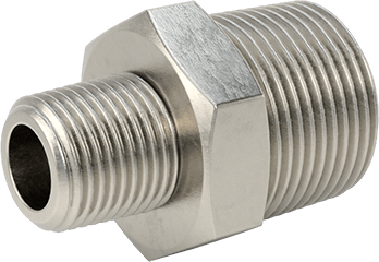 McMaster 51205K149 Extreme - Pressure 316 Stainless Steel Pipe Fitting Straight Reducer with Hex Body, 1 x 1/2 NPTF Male - ZenverasKV51205K149