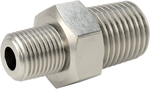 McMaster 51205K191 Extreme - Pressure 316 Stainless Steel Pipe Fitting Straight Reducer with Hex Body, 1/4 x 1/8 NPTF Male - ZenverasKV51205K191