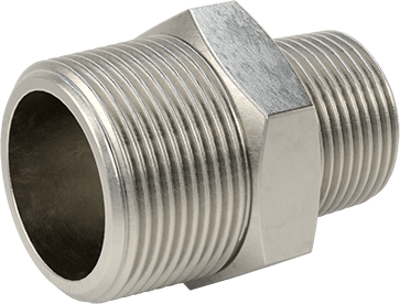 McMaster 51205K206 Extreme - Pressure 316 Stainless Steel Pipe Fitting Straight Reducer with Hex Body, 1 - 1/4 x 1 NPTF Male - ZenverasKV51205K206