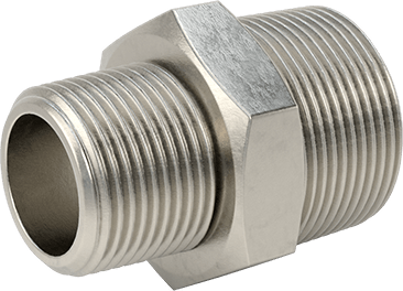 McMaster 51205K206 Extreme - Pressure 316 Stainless Steel Pipe Fitting Straight Reducer with Hex Body, 1 - 1/4 x 1 NPTF Male - ZenverasKV51205K206