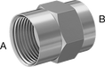 McMaster 51205K619 Extreme - Pressure 316 Stainless Steel Pipe Fitting Straight Reducer, 1 x 1/4 NPT Female - ZenverasKV51205K619