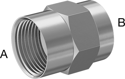 McMaster 51205K619 Extreme - Pressure 316 Stainless Steel Pipe Fitting Straight Reducer, 1 x 1/4 NPT Female - ZenverasKV51205K619