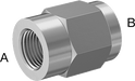 McMaster 51205K746 Extreme - Pressure 316 Stainless Steel Pipe Fitting Straight Reducer, 1/2 x 1/8 NPT Female - ZenverasKV51205K746