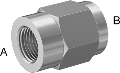McMaster 51205K746 Extreme - Pressure 316 Stainless Steel Pipe Fitting Straight Reducer, 1/2 x 1/8 NPT Female - ZenverasKV51205K746